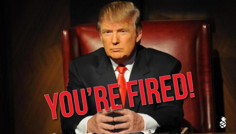 El despido de Donald Trump